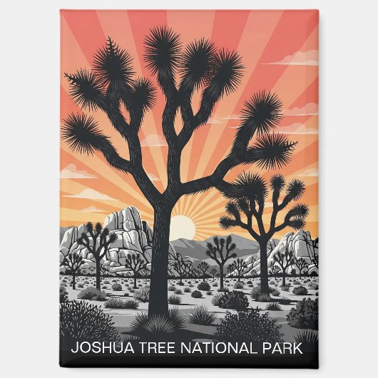 Nationaal park Joshua Tree Magneet (Voorkant)