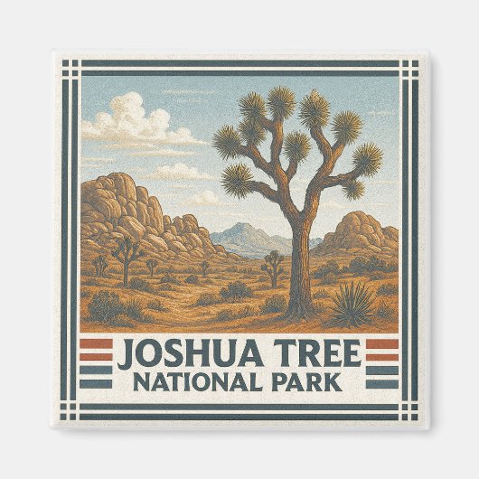 Nationaal park Joshua Tree Magneet (Voorkant)