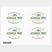 Nationaal park Joshua Tree Ovale Sticker (Vel)