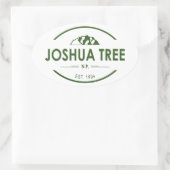 Nationaal park Joshua Tree Ovale Sticker (Tas)