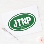 Nationaal park Joshua Tree Ovale Sticker (Envelop)