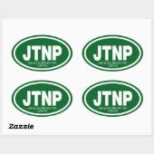 Nationaal park Joshua Tree Ovale Sticker (Vel)