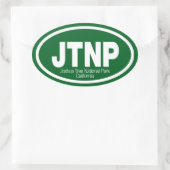 Nationaal park Joshua Tree Ovale Sticker (Tas)