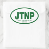 Nationaal park Joshua Tree Ovale Sticker (Tas)