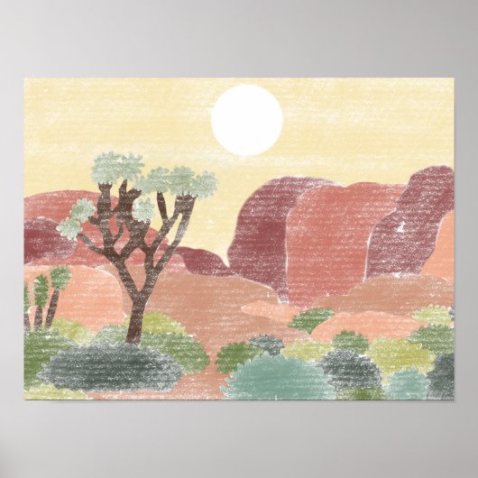 Nationaal Park Joshua Tree Poster (Voorkant)
