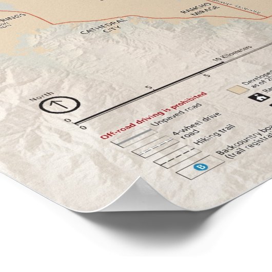 Nationaal park Joshua Tree Poster (Hoek)