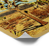 Nationaal park Joshua Tree Poster Vintage Travel (Hoek)