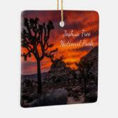 Nationaal park Joshua Tree Red Sunset Keramisch Ornament (Rechts)