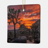 Nationaal park Joshua Tree Red Sunset Keramisch Ornament (Links)