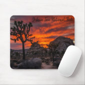 Nationaal park Joshua Tree Red Sunset Muismat (Met muis)