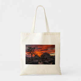 Nationaal park Joshua Tree Red Sunset Tote Bag