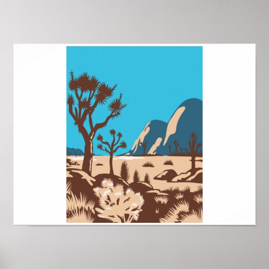 Nationaal park Joshua Tree Riverside California Poster (Voorkant)