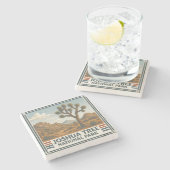 Nationaal park Joshua Tree Stenen Onderzetter (Zijkant)