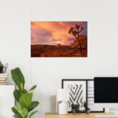 Nationaal park Joshua Tree - Sunrise Poster (Thuiskantoor)