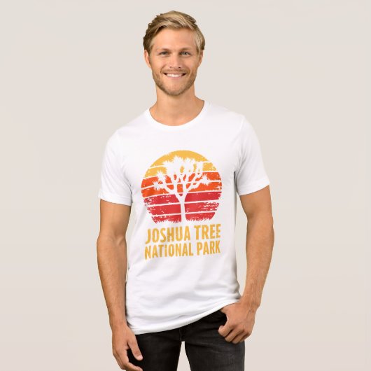 Nationaal park Joshua Tree Tri-Blend Shirt (Voorkant volledig)