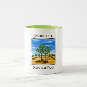 Nationaal park Joshua Tree Tweekleurige Koffiemok