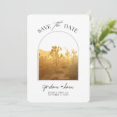 Nationaal park Joshua Tree Wedding Save the Date Kaart (Staand voorkant)