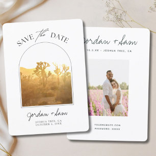 Nationaal park Joshua Tree Wedding Save the Date Kaart