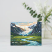 Nationaal park Jostedalsbreen Noorwegen Briefkaart (Staand voorkant)