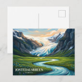 Nationaal park Jostedalsbreen Noorwegen Briefkaart (Voorkant / Achterkant)