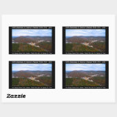 Nationaal Park Jubileum Hot Springs najaar Uitzich Rechthoekige Sticker (Vel)