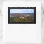 Nationaal Park Jubileum Hot Springs najaar Uitzich Rechthoekige Sticker (Tas)