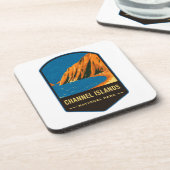 Nationaal park Kanaaleilanden Bier Onderzetter (Linkerzijde)