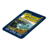 Nationaal park Kanaaleilanden Noodlijdende Retro Magneet (Linkerzijde)