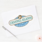 Nationaal park Kanaaleilanden Ovale Sticker (Envelop)