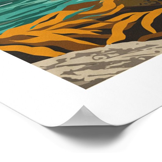 Nationaal Park  Kanaaleilanden Poster (Hoek)