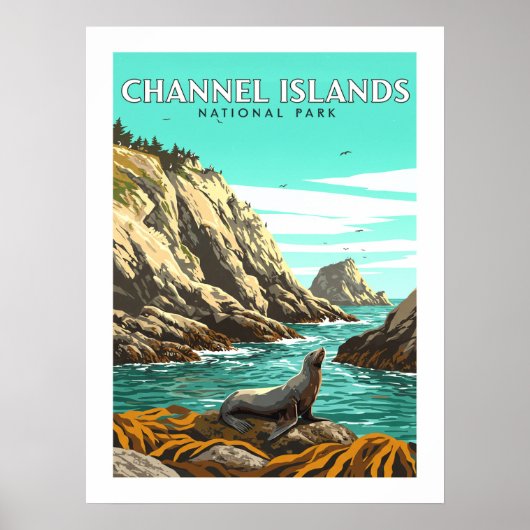 Nationaal Park  Kanaaleilanden Poster (Voorkant)