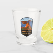 Nationaal park Kanaaleilanden Shot Glas (Voorkant)