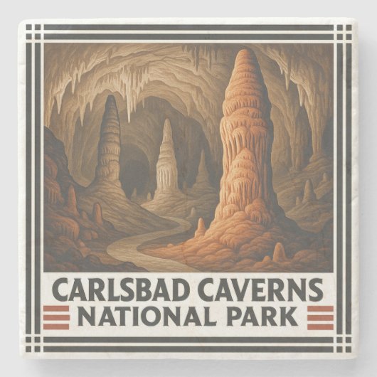 Nationaal park Kanaaleilanden Stenen Onderzetter (Voorkant)