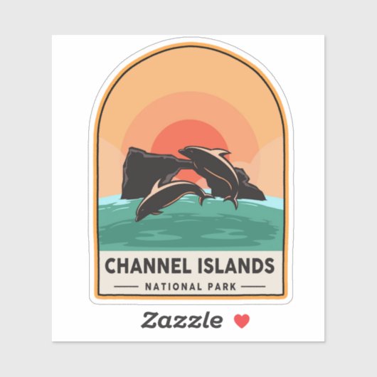 Nationaal park Kanaaleilanden Sticker (Vel)