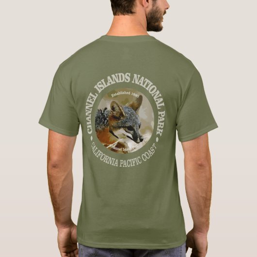 Nationaal park Kanaaleilanden T-shirt (Achterkant)