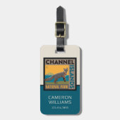 Nationaal park Kanaaleilanden | vossen Bagagelabel (Voorkant verticaal)