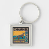 Nationaal park Kanaaleilanden | vossen Sleutelhanger (Voorkant)