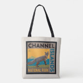 Nationaal park Kanaaleilanden | vossen Tote Bag (Achterkant)