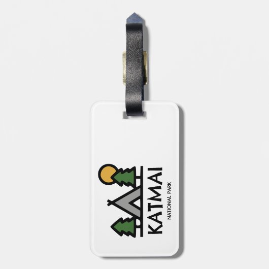 Nationaal park Katmai Bagagelabel (Achterkant verticaal)