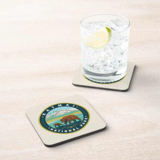 Nationaal park Katmai Bier Onderzetter (Rechterzijde)