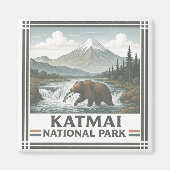 Nationaal park Katmai Magneet (Voorkant)