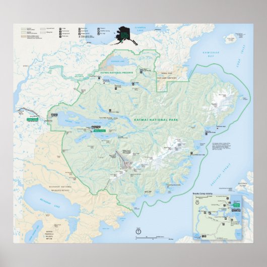 Nationaal park Katmai Poster (Voorkant)