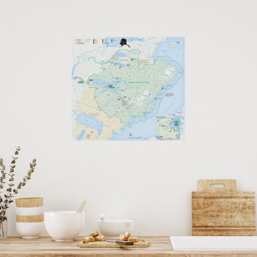 Nationaal park Katmai Poster (Keuken)