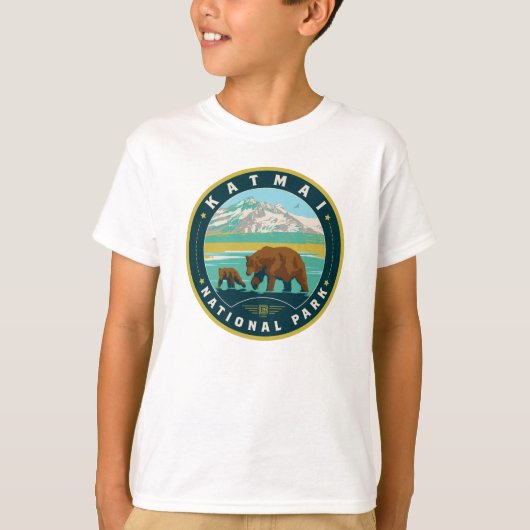 Nationaal park Katmai T-shirt (Voorkant)
