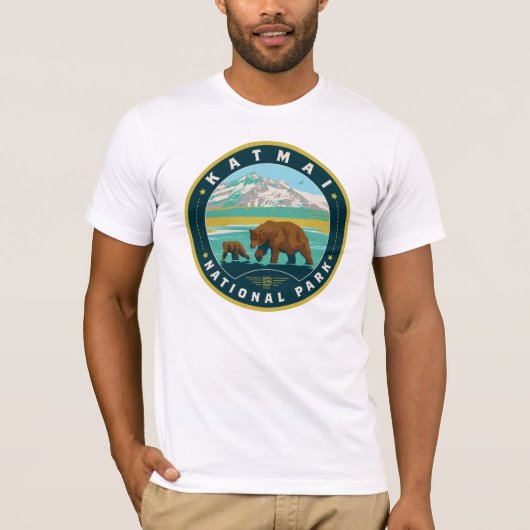 Nationaal park Katmai T-shirt (Voorkant)