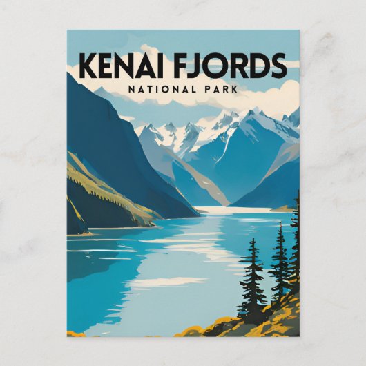 Nationaal park Kenai Fjords Briefkaart (Voorkant)