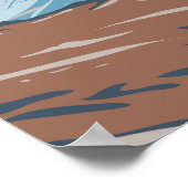 Nationaal park Kenai Fjords Harding Icefield Poster (Hoek)