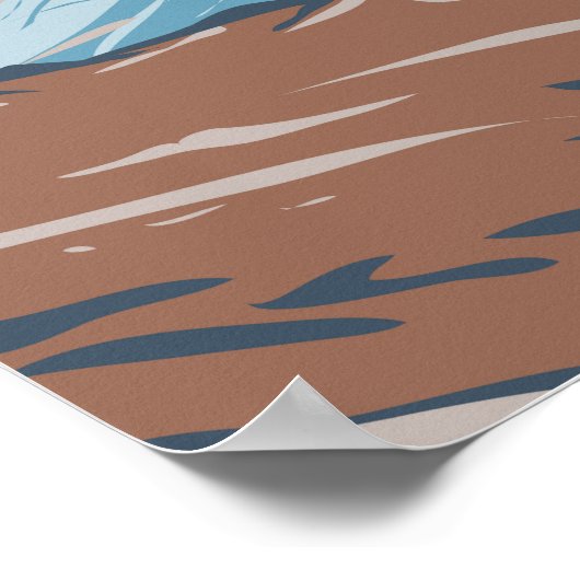 Nationaal park Kenai Fjords Harding Icefield Poster (Hoek)