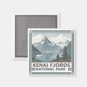 Nationaal park Kenai Fjords Magneet (Voorkant / Achterkant)