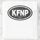 Nationaal park Kenai Fjords Ovale Sticker (Tas)
